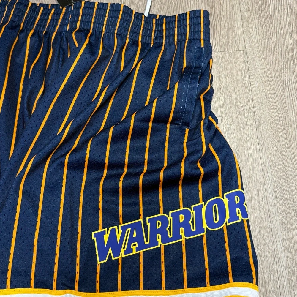 New Golden State Warriors Mitchell & Ness City Collection Mesh Shorts Men XL-2Xl